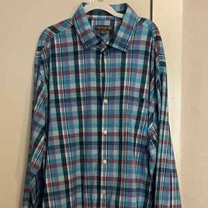 Peter Millar Multicolor Plaid Button Down Shirt